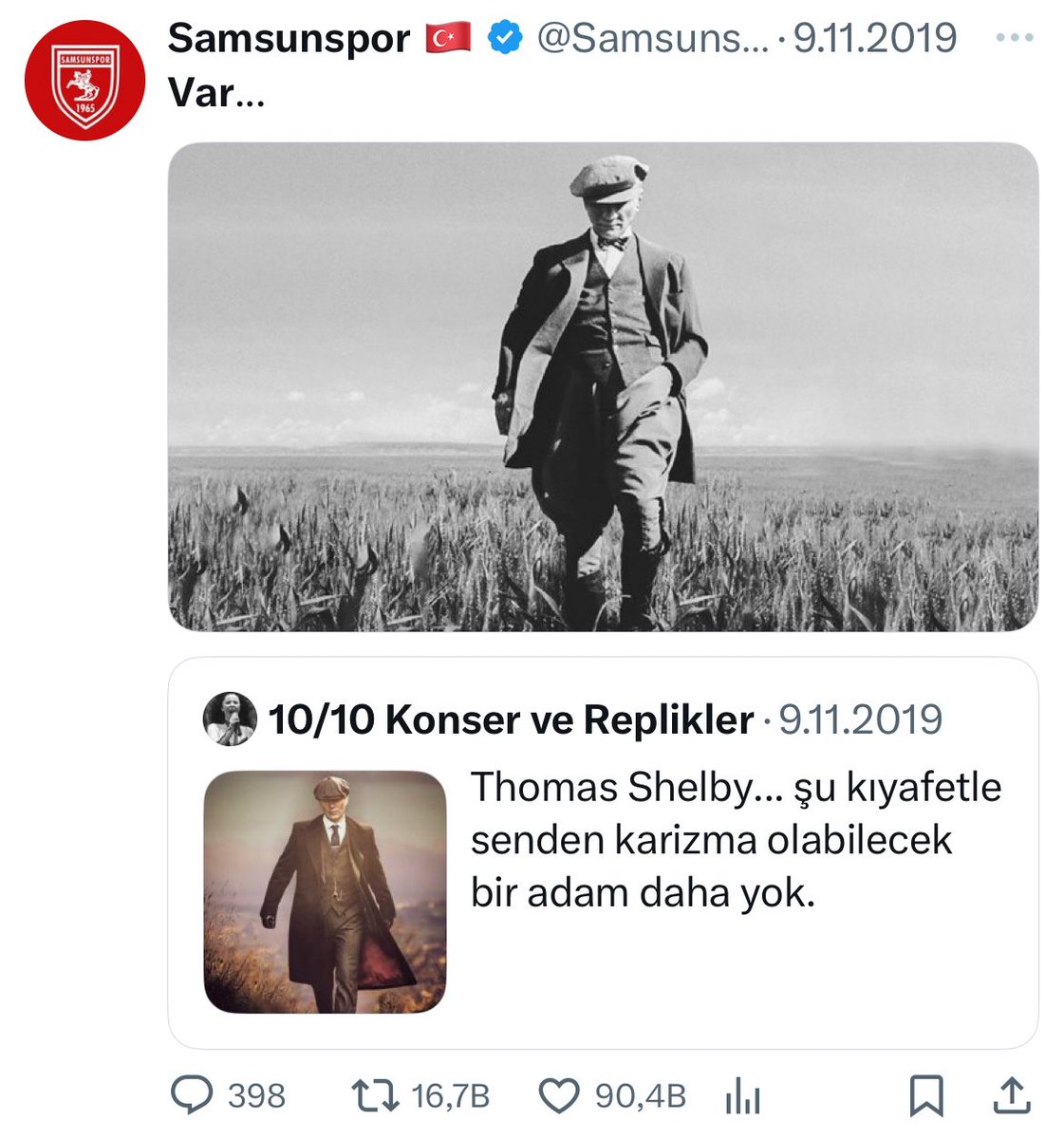 UltrasTurkish's tweet photo. Sen ne güzel bir kulüpsün ya.. @Samsunspor https://t.co/Ho2xPjXf9J