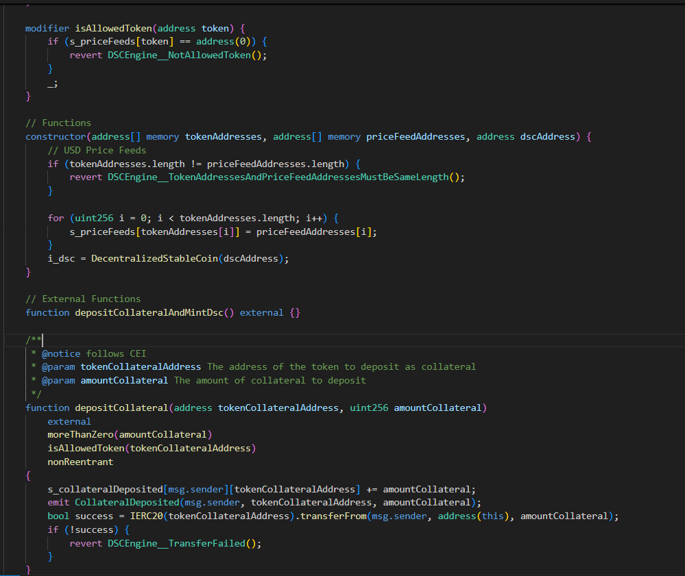 techpaull24's tweet image. 𝐃𝐚𝐲 8 𝐨f 𝐦𝐲 𝐬𝐦𝐚𝐫𝐭 𝐜𝐨𝐧𝐭𝐫𝐚𝐜𝐭 𝐚𝐮𝐝𝐢𝐭𝐢𝐧𝐠 𝐣𝐨𝐮𝐫𝐧𝐞𝐲

Getting through the DeFi section @CyfrinUpdraft , bit by bit

#BlockChainSecurity #DeFi #SmartContractAuditing