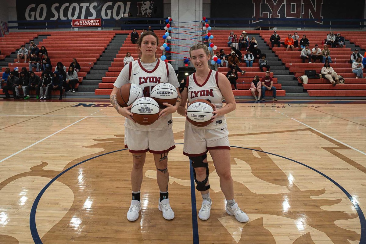 Milestone Alert: in 24/25, Savanna set a school record for blocks in her career, while recording 500 rebounds and 1000 points! 

Natalya also joins the 1000 point club in her career! Congrats to both players on an illustrious career, going into the 2025/25 season! 
#GoScotsGo