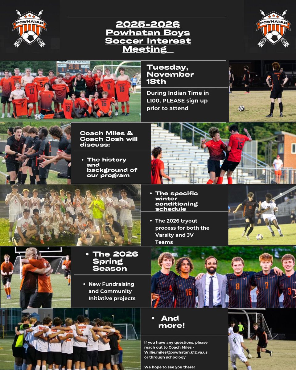 Save the date and come out next Tuesday during Indian time interested PHS students! We will be discussing:
- an outlook of the boys program and coaching staff members
- a revamped preseason conditioning schedule for November through February 
- 2026 tryout information