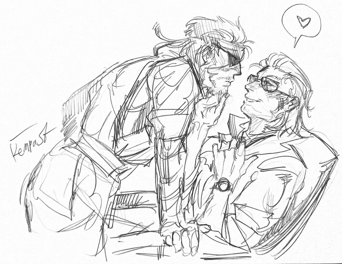 #bbkaz #mgs 
for my bestie <a href="/bleu1te/">bleuité</a> her favourite men!! 🤗