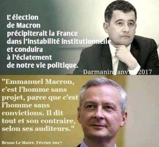 Le plus ridicule est qu'ils ont tout vu venir mais sont devenus les pathétiques larbins de celui qui aura fini de détruire le pays. Sales traîtres à leur nation.