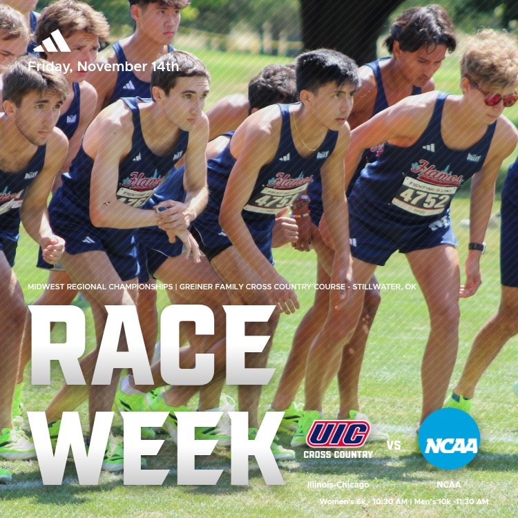 UIC_XCTF's tweet image. 🔥 It’s Race Week 🔥
Support our Flames Cross Country Team at the Midwest Regional Championships this Friday 👏🏽

#ChicagosCollegeTeam | #FireUpFlames