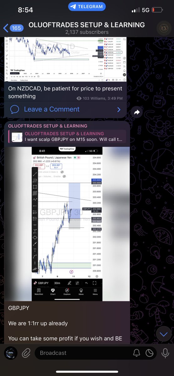 I journal all my trades in this telegram channel 

All my wins 

All my losses

All my trials &amp; errors

I share them all. 

Join me. t.me/oluoftrades