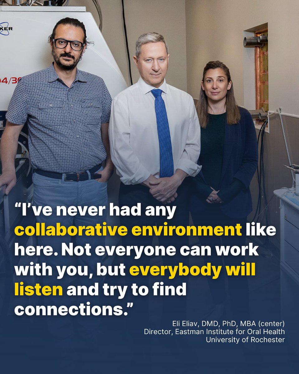 What do dentists, surgeons, psychiatrists, and neuroscientists at SMD have in common? They’re teaming up to tackle chronic pain through innovative, cross-disciplinary research.
 
More on how we collaborate to innovate: urmc.info/2e2
 
#URochesterResearch