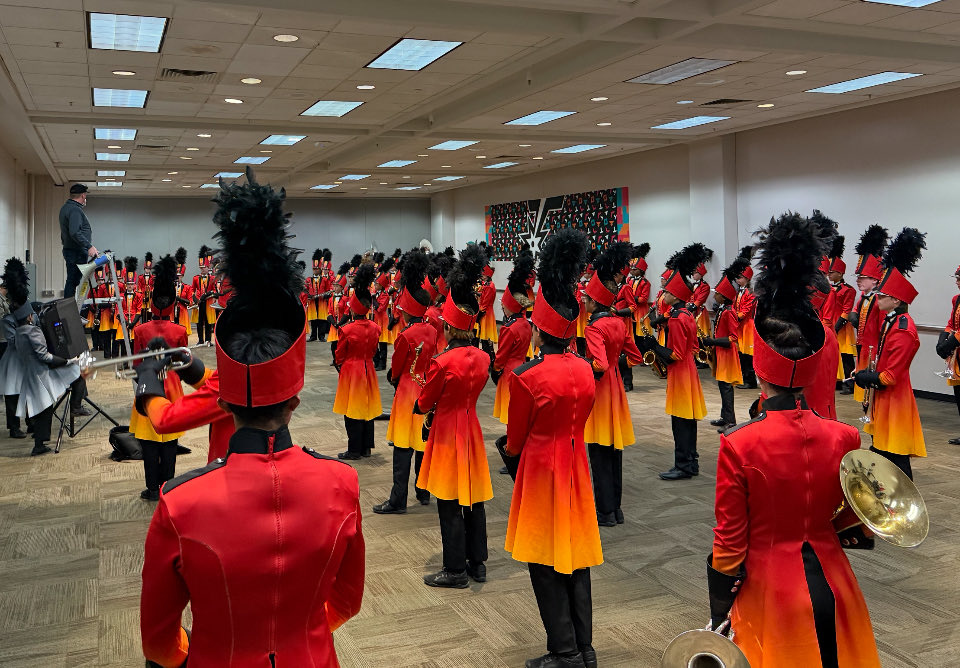CHPantherPride's tweet image. @CHBandPride preparing to take the field at @UilBand 

#PFND