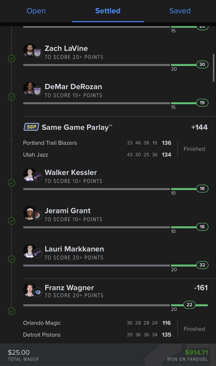 STACKITUPbets's tweet photo. ✅✅✅✅✅✅ 

$25 -> $1000

CASHHH 

#parlay #StackitUP
📚📚📚📚📚📚📚📚📚 https://t.co/NndBfyxug6