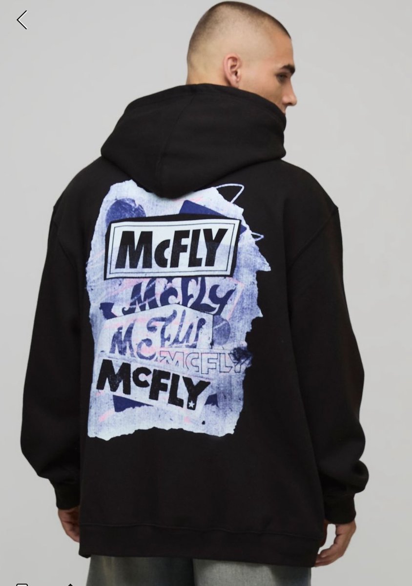 what do you MEAN boohooMAN have done the best McFly hoodie in years?! Always wanted this print in a hoodie 😍