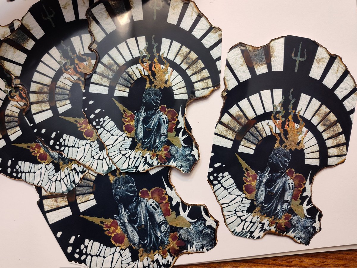 bandedbanditos's tweet image. So these are pretty cool. Burning each one a little differently. As close to the original as I can reasonably get it to you.

Destroy it if I want...  #cliqueart #twentyonepilots @twentyonepilots