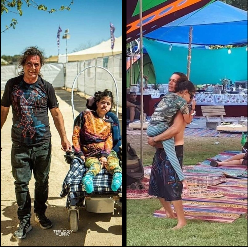 Arik and Ruth Peretz.

A father who dedicated his life to his daughter, who was the epitome of human purity and tenderness, who was murdered by the damned Hamas terrorists, while celebrating and dancing life at the Nuba Festival.

May their memory be blessed.💔