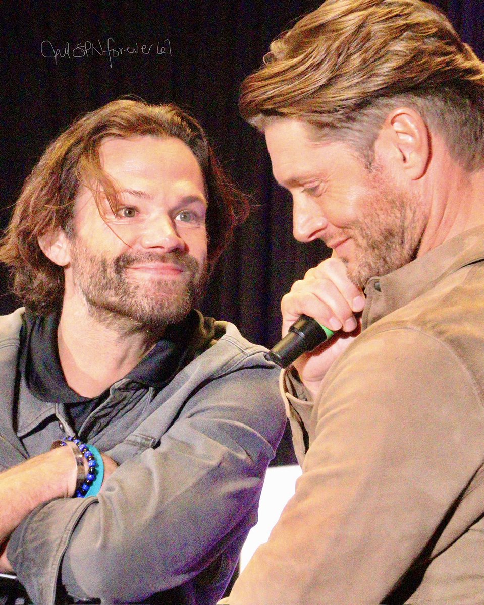 Jared Padalecki and Jensen Ackles #JaredPadalecki #JensenAckles ❤️💙 Main  Panel, Nashville , TN 2025 #SPNFamily #SPNNash, image size:959x1200