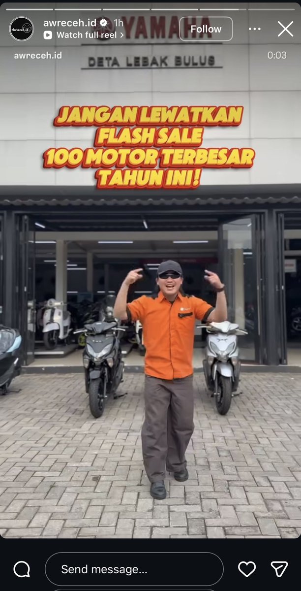 Andromeda19999's tweet photo. Wooww cuma dishopee yang ngadain flash sale 100 motor, doain aku dapet ya guys #FlashSale100MotordiShopee https://t.co/BDo82R0ojE