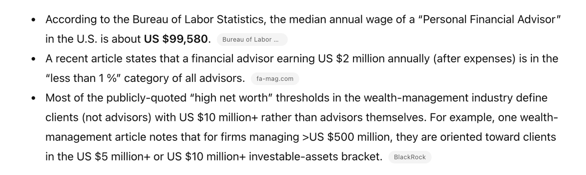 Never take financial advice from a person worth less than 10 Million dollars liquid.

99% of "advisors" aren't qualified.
It's like getting fitness training from a fat guy.