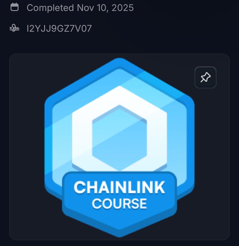 t_tardigradexyz's tweet image. Day 4 
✅ I got the chainlink certification of completion 
♨️ I started the foundry fundamentals course 

I feel like I didn’t really grasped the concepts, i’ll just revisit them till it feels that way.