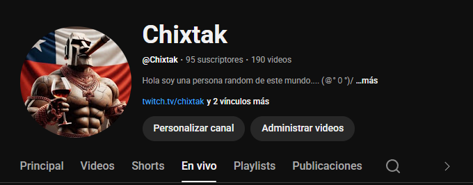 bueno me faltan 5 subs para llegar a los 100 xD (ignoren lo de 190 videos el 99% son directos antiguos que me dio flojera dejar en privado)