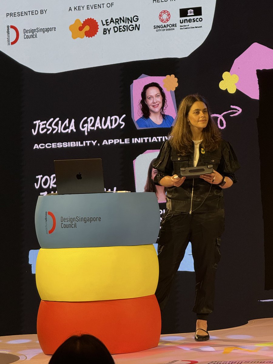 jordynbzim's tweet image. Full heart after an incredible week in Singapore! Thanks to @designsingapore, the Ministry of Education, &amp;amp; educators across country for exploring how accessible technology such as iPad, Live Speech &amp;amp; AssistiveTouch can enable learning for all. #InclusiveByDesign #Accessibility