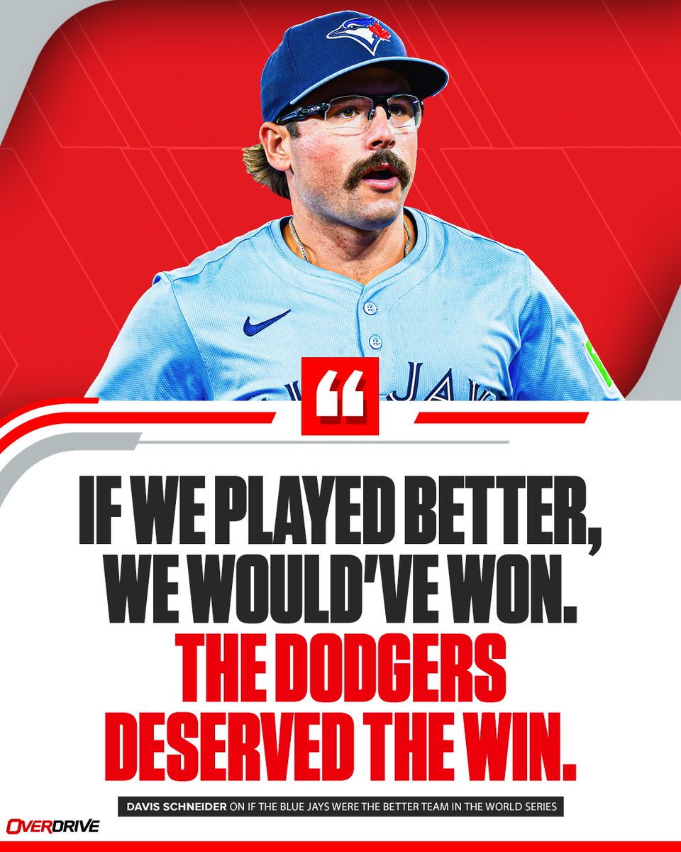 TSN_Sports's tweet image. Davis Schneider joined #OverDrive and spoke on who he thought was the better team in the World Series.

@OverDrive1050