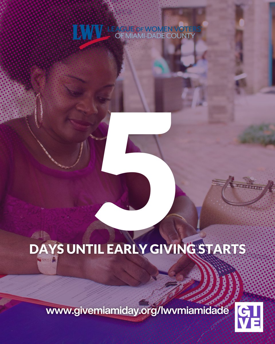 We’re just 5 days away from the start of giving for Give Miami Day and we’d love your support this season!