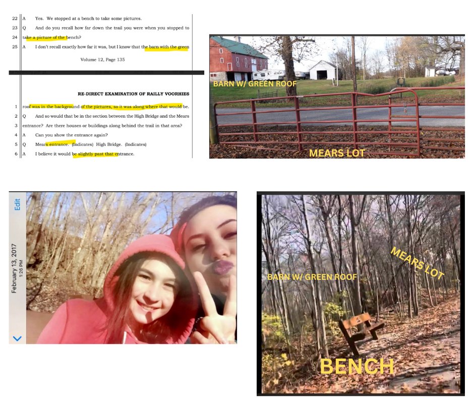 corndawgcourt's tweet image. I know a #richardallen guilter HATES to see me coming.

The 4 #delphi teen witnesses were NOT at a bench near Freedom Bridge at 1:26pm, despite the LIES UNDER OATH told by Sheriff Liggett and Prosecutor McLeland.
They were at the bench 30 secs from the Mears Lot at 1:26pm.…