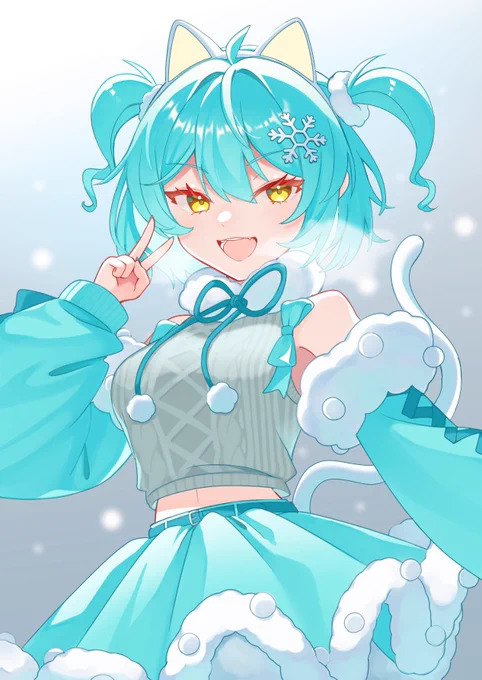 流行りのハードライトのやつやってみた。 オリキャラのラムネちゃん(冬服)