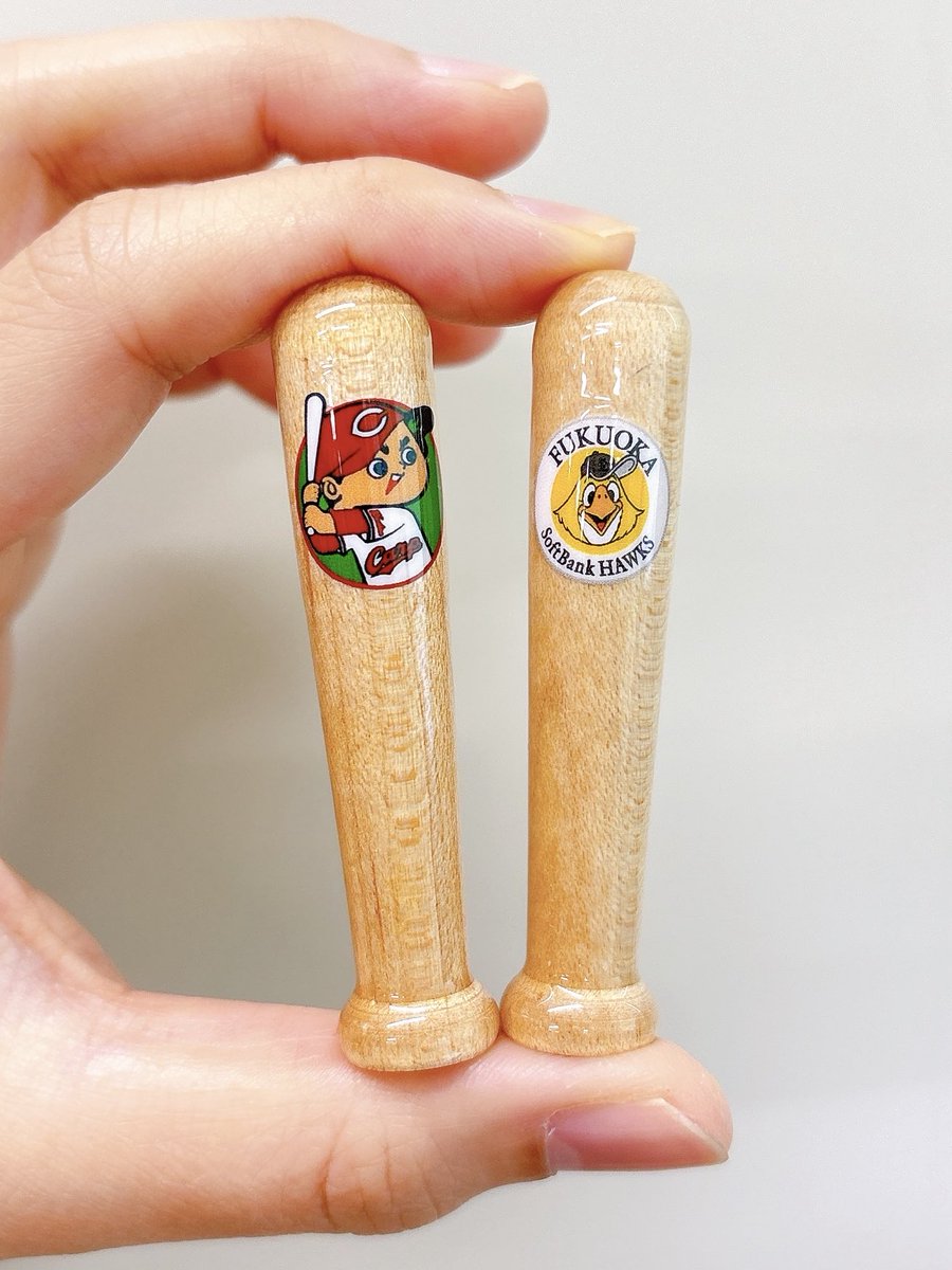 プロ野球ファン必見 野球のバットで作ったハンコ⚾️ 人気チームは
