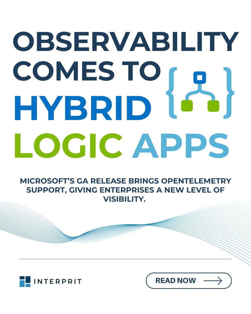 interprit_com's tweet image. The GA release of Azure Logic Apps Hybrid Deployment Model with OpenTelemetry support does more than close monitoring gaps.

Do you see this changing how enterprises approach integration? 

#Azure #LogicApps #HybridIntegration #Interprit