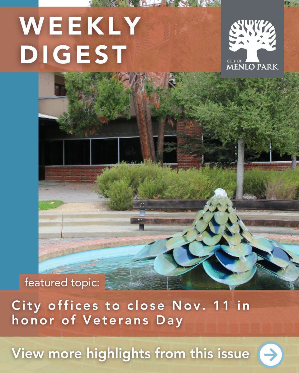 CityofMenloPark's tweet image. View this week’s #WeeklyDigest: publicinput.com/Email/j351155 and subscribe: publicinput.com/weeklydigest