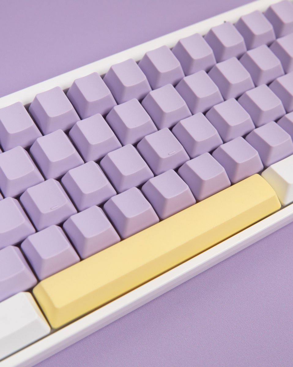 HHKB_US's tweet image. Wisteria with a touch of Dandelion and Snow.

Mix and match our color keycap sets to make your HHKB your own.

Show us your build -- we&apos;d love to see it💜🌼❄️

#MechanicalKeyboards #Keycaps