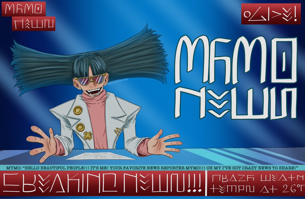 iamscorn16's tweet photo. We interrupt your television program due to incoming Breaking News!! LIVE Feed from the Mymo News Station!!

#MYMOMONDAY #GachiArt #gachifanart #GACHIAKUTA https://t.co/ZLX6qzvrWO