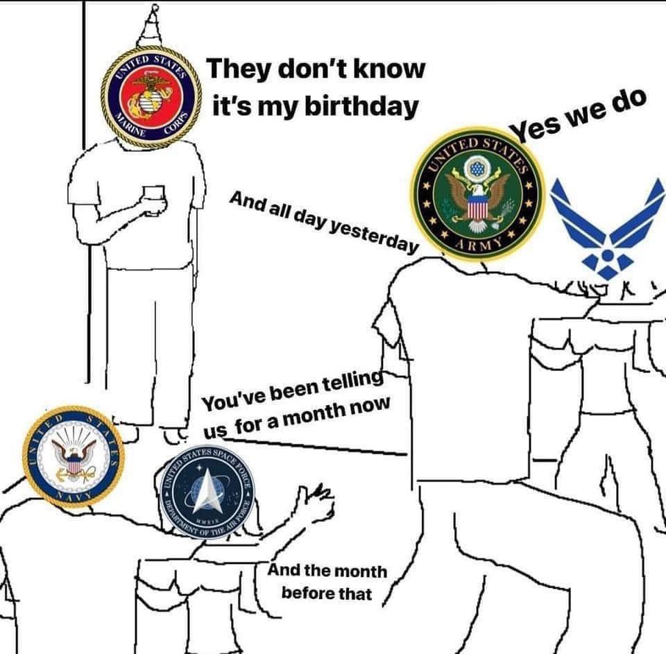deadfootarms's tweet photo. Yes, yes, we know! ๐ Happy Birthday @marines
๐๏ธ๐๐๏ธ๐๐๏ธ๐๐๏ธ๐
#usmc #marines #unitedstatesmarinecorps #birthday #tuntavern https://t.co/toQ8YFMhaA