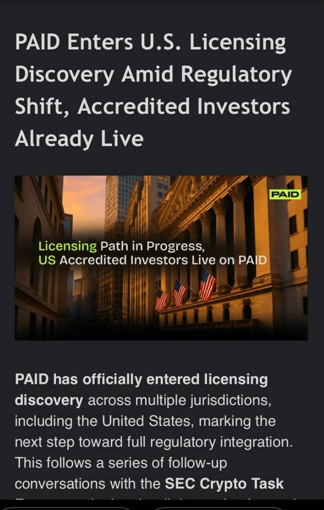 Congratulations to my friend @kyle_chasse &amp; <a href="/paid_network/">PAID</a>. This is massive news not just for retail. But for the entire #Cryptocurrency space. If we are to bring back substance to this market. We need regulated platforms that allow purchasing pre IPO - stocks &amp; presale #Crypto.