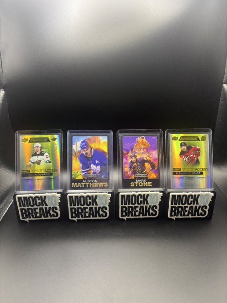 <a href="/Mock10Breaks/">Mock10Breaks</a> had our 5th hockey break last night! Here are some of the hits from last night! If you’re interested in joining our group just send one of us a dm.  More hits in the comments! <a href="/WillFF_/">WillFF</a> <a href="/kenzis_cards/">kenzi</a>