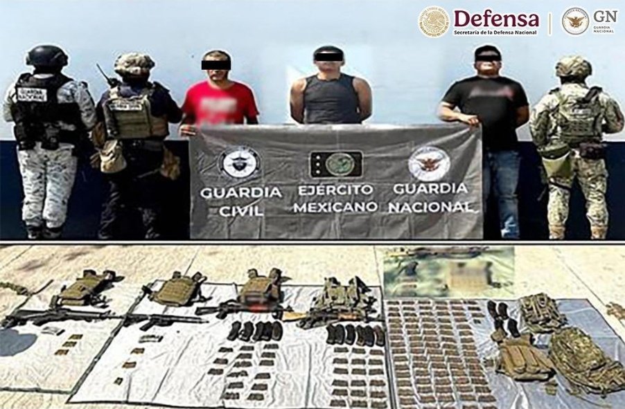 cesargutipri's tweet photo. Contrario a lo que muchos señalaban, el Plan Michoacán anunciado por la Dra. @Claudiashein da sus primeros resultados.

Resultado de acciones operativas realizadas del 6 al 9 de noviembre como parte del “Plan Michoacán por la Paz y la Justicia”, en los municipios Buenavista, Cotija y Huetamo, elementos de @Defensamx1 y @GN_MEXICO_ detuvieron a 5 personas y aseguraron 20 armas de fuego, 3 granadas, un lanzagranadas, 129 cargadores, 5,918 cartuchos, 330 kg de droga sintética, 52 kg de material explosivo, 7 vehículos, 3 motocicletas y equipo táctico.
