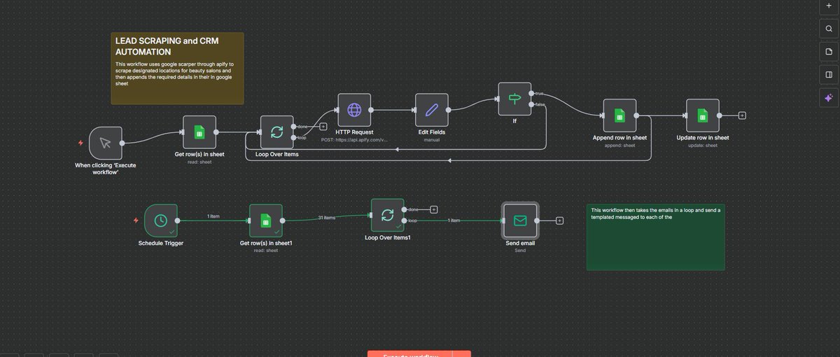 EmmanuelAiAgent's tweet image. Most people still copy emails from Google Maps manually.

I use Apify + Google Maps API + Instantly to scrape, clean, and launch email campaigns on autopilot ⚙️

Local lead gen → 100% automated.

#leadgeneration #automation #apify #emailmarketing #growthhacking