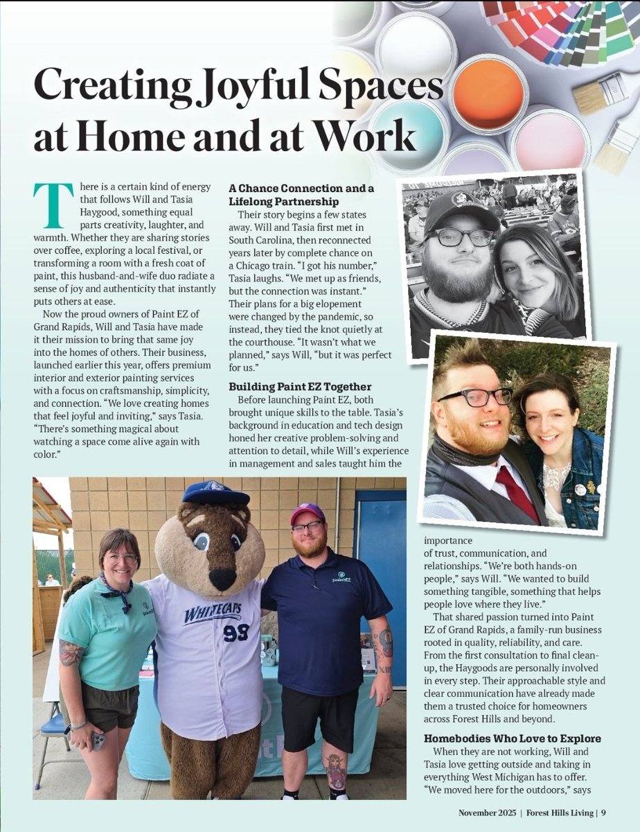 ForestHillsLove's tweet image. Our 2-Year Anniversary November cover! 2 years, 25 issues of Forest Hills Living &amp;amp; stories make this community shine. Like the Haygoods: Color. Creativity. DIY. Laughter. And a lot of heart. Thank you Grand Rapids. What business should be featured in 2026? 
Here is to year three.
