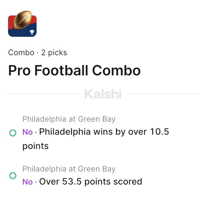 DatabasePicks's tweet image. NFL Week 10

Monday Night Football 

Parlay (-167)

Packers (+10.5)
Under 53.5