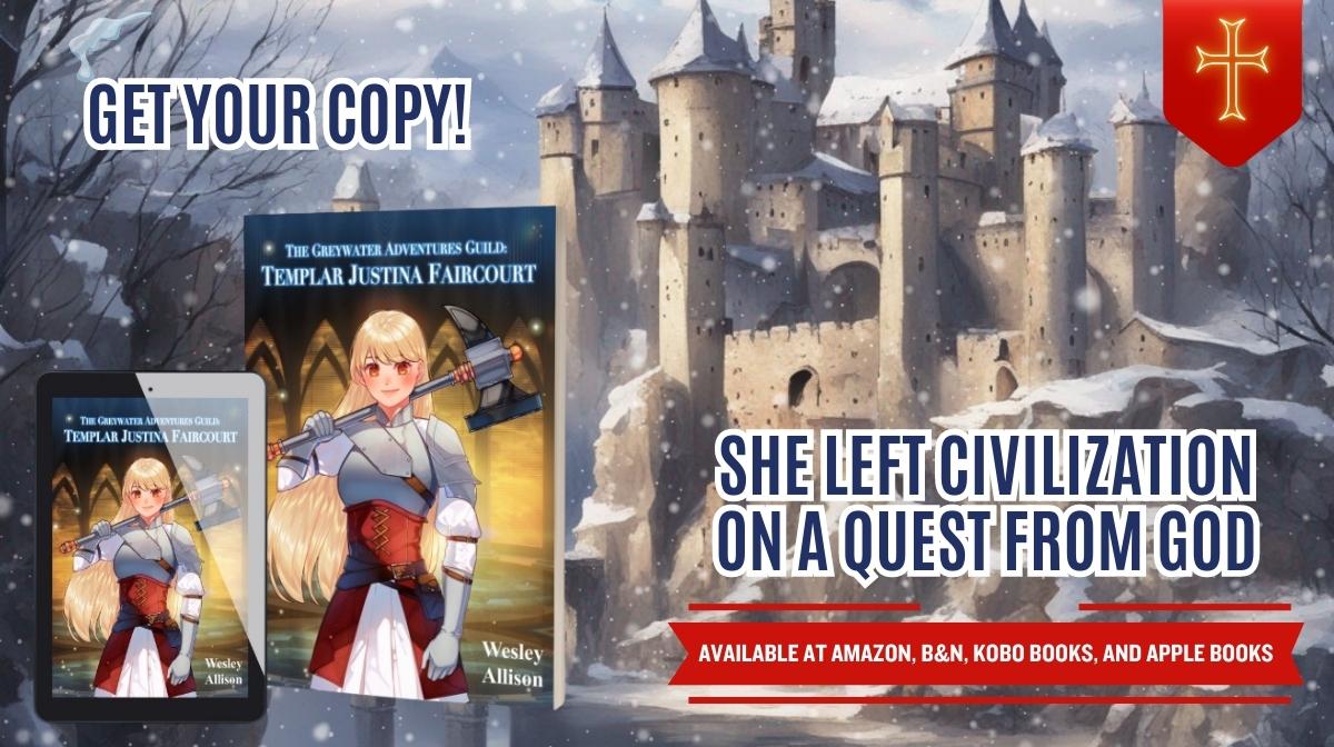 The Greywater Adventurer’s Guild: Templar Justina Faircourt $4.99 at Smashwords.
Alaric Cindarr was a no-good, washed-up drunkard.  Everyone in the guild agreed.  Then she arrived, Templar Justina Faircourt, full of promise and on a mission from God.
smashwords.com/books/view/144…