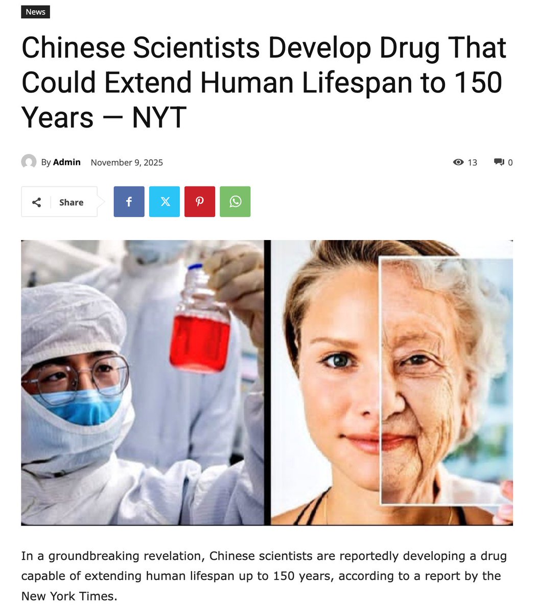 PaDeeWriter's tweet image. To those Cameroonians counting on old age and death as the only solution left to the problem of great grandparents holding the country hostage, I have bad news for you. Chinese scientists are about to prolong life to 150 years with a simple pill. See you after elections in 2075!
