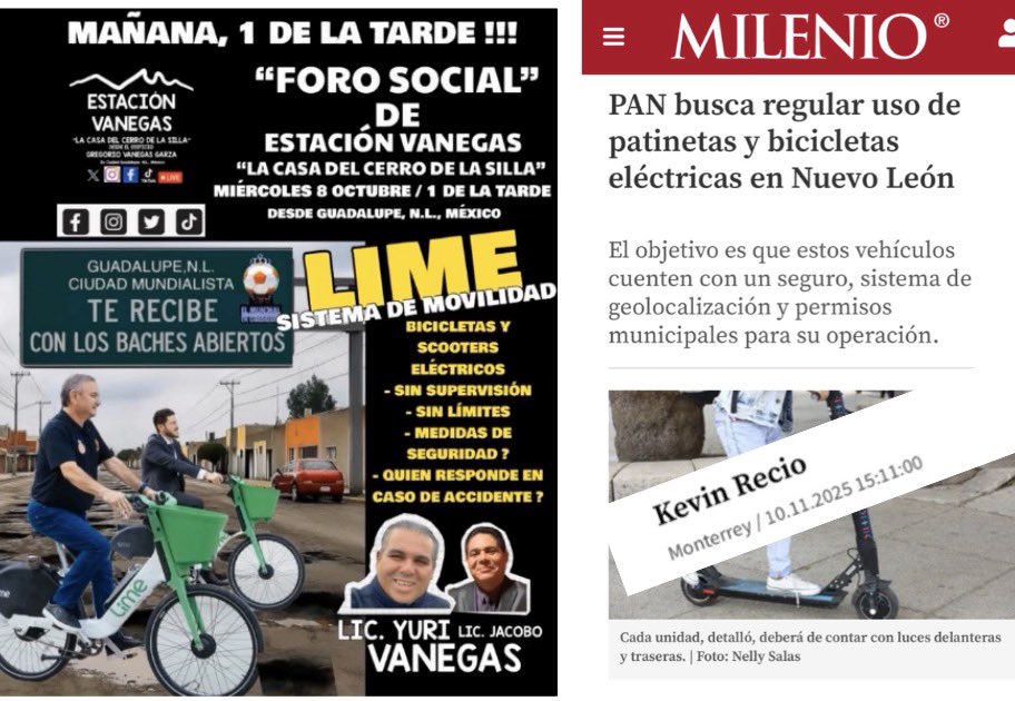 elyurivanegas's tweet photo. Es muy “SATISFACTORIO” que el PAN “FUSILÉ” nuestras DENUNCIAS, PROPUESTAS E INICIATIVAS CIUDADANAS, por qué vuelve a retomar su papel como Partido OPOSITOR y también nos damos cuenta de que NO SE PIERDEN “FORO SOCIAL” de Estación VANEGAS.
#GuadalupeNL
#PANNL
#hectorgarcianl https://t.co/GUdel6ANtk