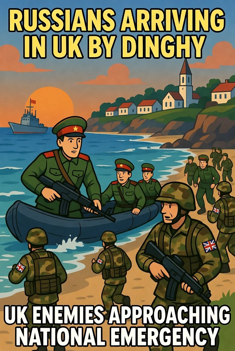 EdgarthePatriot's tweet photo. If Russians in uniform arrived on dinghies what would the governments response be?  A national emergency call on the military!
If it's  unvetted illegals possibly militant it's WELCOME to your 5 star hotel?
Make It make sense?
#starmer #Refrom #rupertlowe #nigelfarage #Labour https://t.co/uVDMTDUzp2