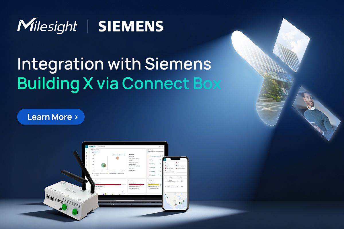 MilesightIoT's tweet image. Milesight LoRaWAN sensors now integrate with Siemens Connect Box and Building X, enabling faster setup, smooth data flow, and real-time insights. Watch and tutorial: support.milesight-iot.com/support/soluti…