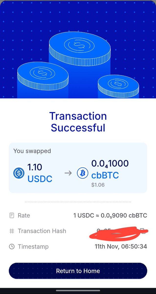 ZoNaveen's tweet image. Day 32 of SIP in cbBTC (BTC) , Using coins.me .

@coinsme_HQ @P2Pdotme

#SIP #coinsdotme #p2pdotme