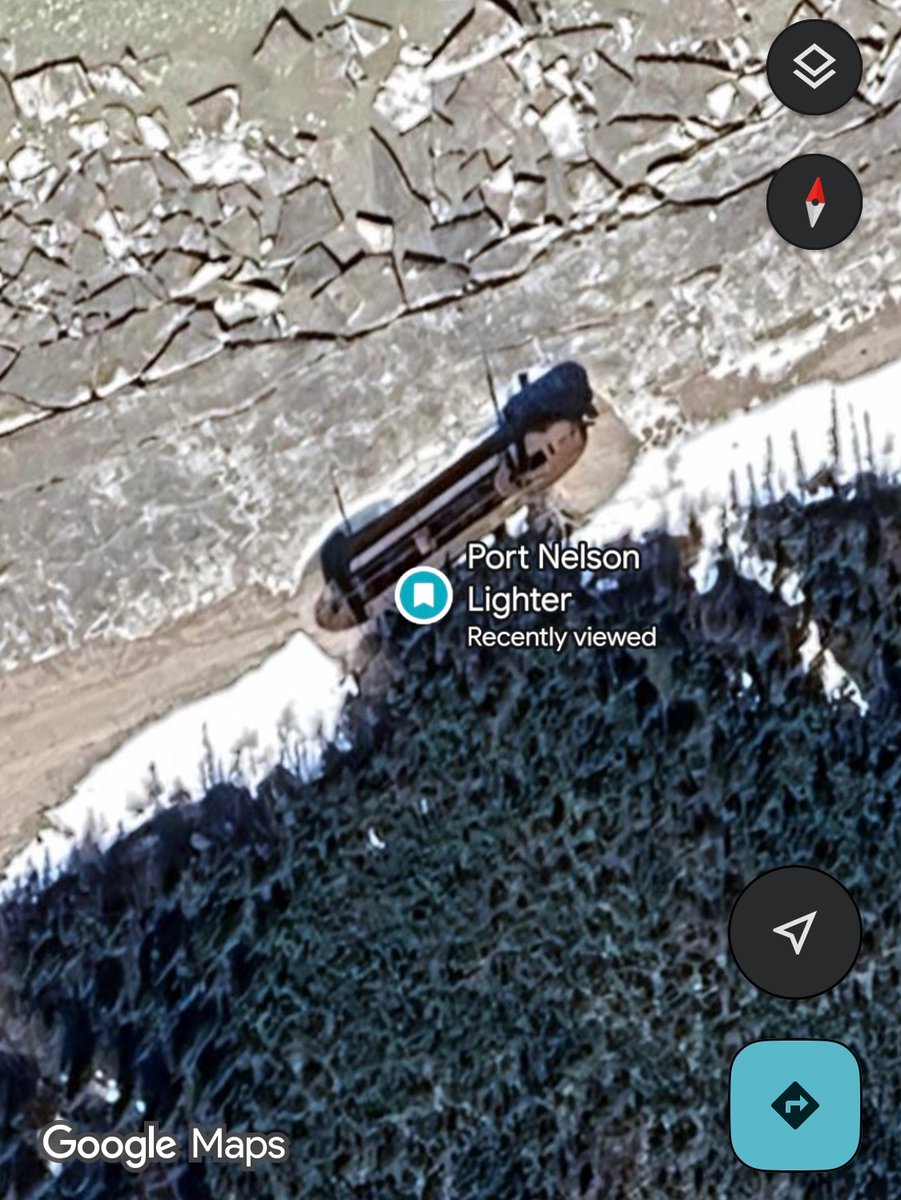 northern ontario google maps are insane. found an abandoned cold war radar station and a ship wreck in one sitting