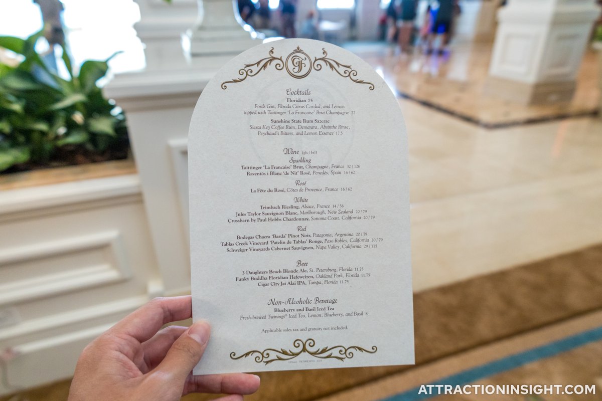 AttractInsight's tweet image. The Perch, a brand-new lobby bar at Disney’s Grand Floridian Resort &amp;amp; Spa in Walt Disney World, officially opened today, November 10. The bar's design takes inspiration from the bird cage it replaced. Here's a look at the bar and its menu.