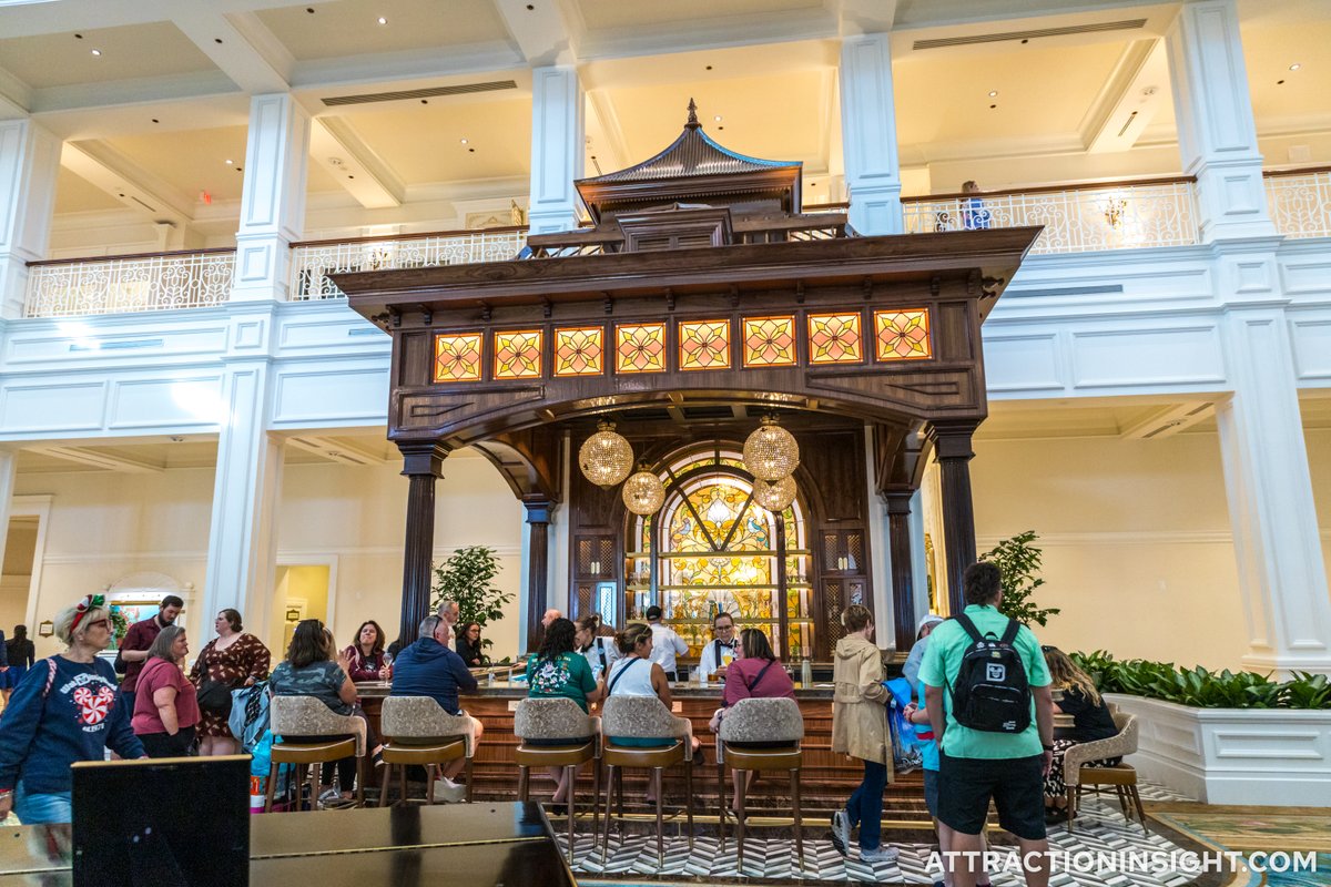 AttractInsight's tweet image. The Perch, a brand-new lobby bar at Disney’s Grand Floridian Resort &amp;amp; Spa in Walt Disney World, officially opened today, November 10. The bar's design takes inspiration from the bird cage it replaced. Here's a look at the bar and its menu.