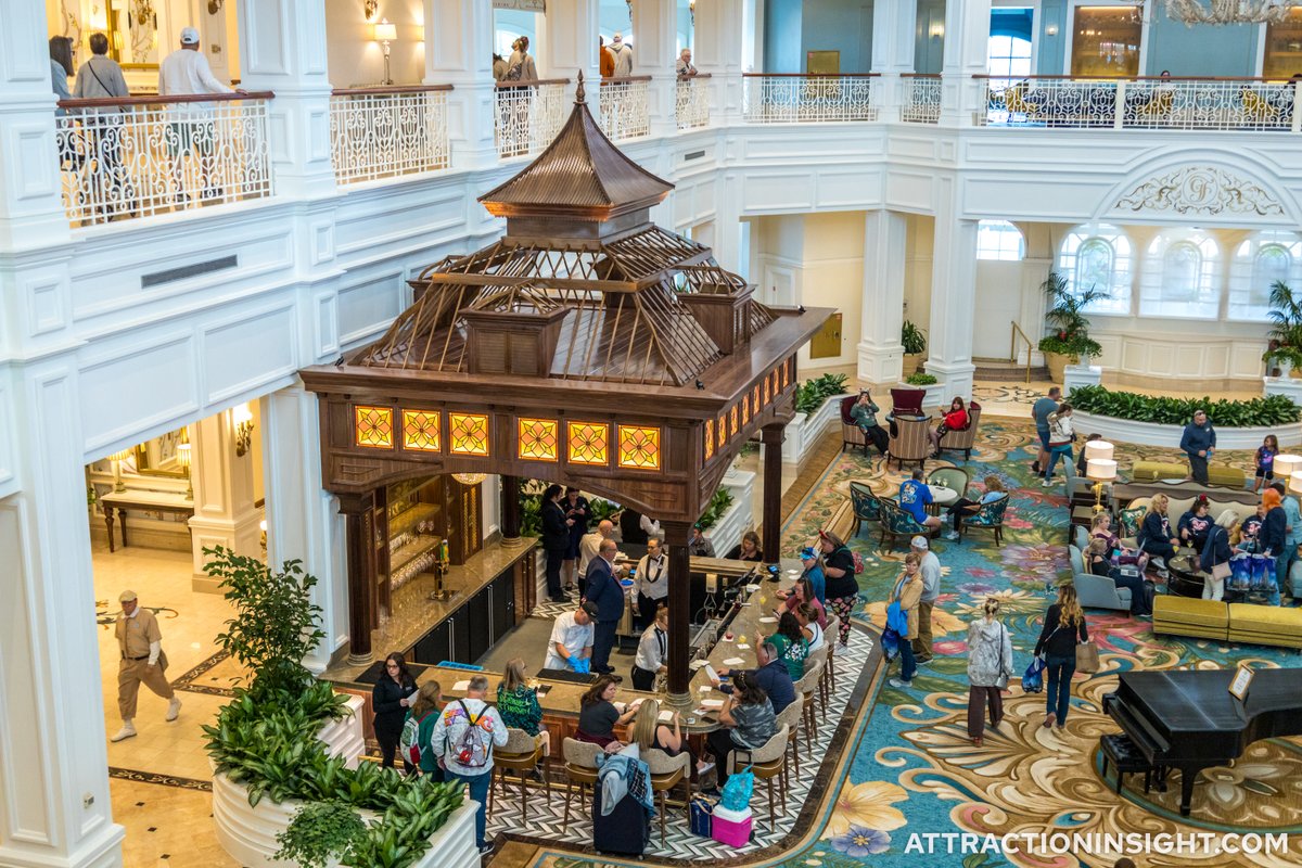 AttractInsight's tweet image. The Perch, a brand-new lobby bar at Disney’s Grand Floridian Resort &amp;amp; Spa in Walt Disney World, officially opened today, November 10. The bar's design takes inspiration from the bird cage it replaced. Here's a look at the bar and its menu.
