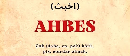 Ahbese lanet!