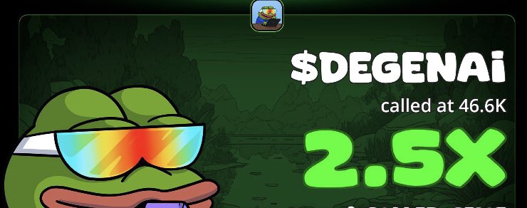2.5x profit from my call on $DEGENAI

9Fi4aLRzdjFdfMbJ9U6Ei8LYGtYFgXej5pxrLi1fiquJ
