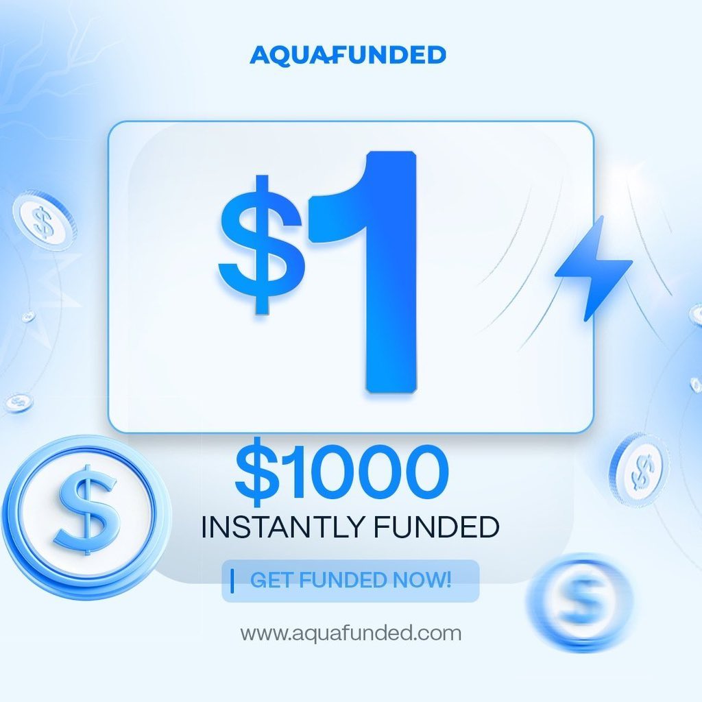 SarkiTutorial's tweet image. TryAqua is now live! 🌊

Get instantly funded with $1000 for just $1

Start now at aquafunded.com/try-aqua