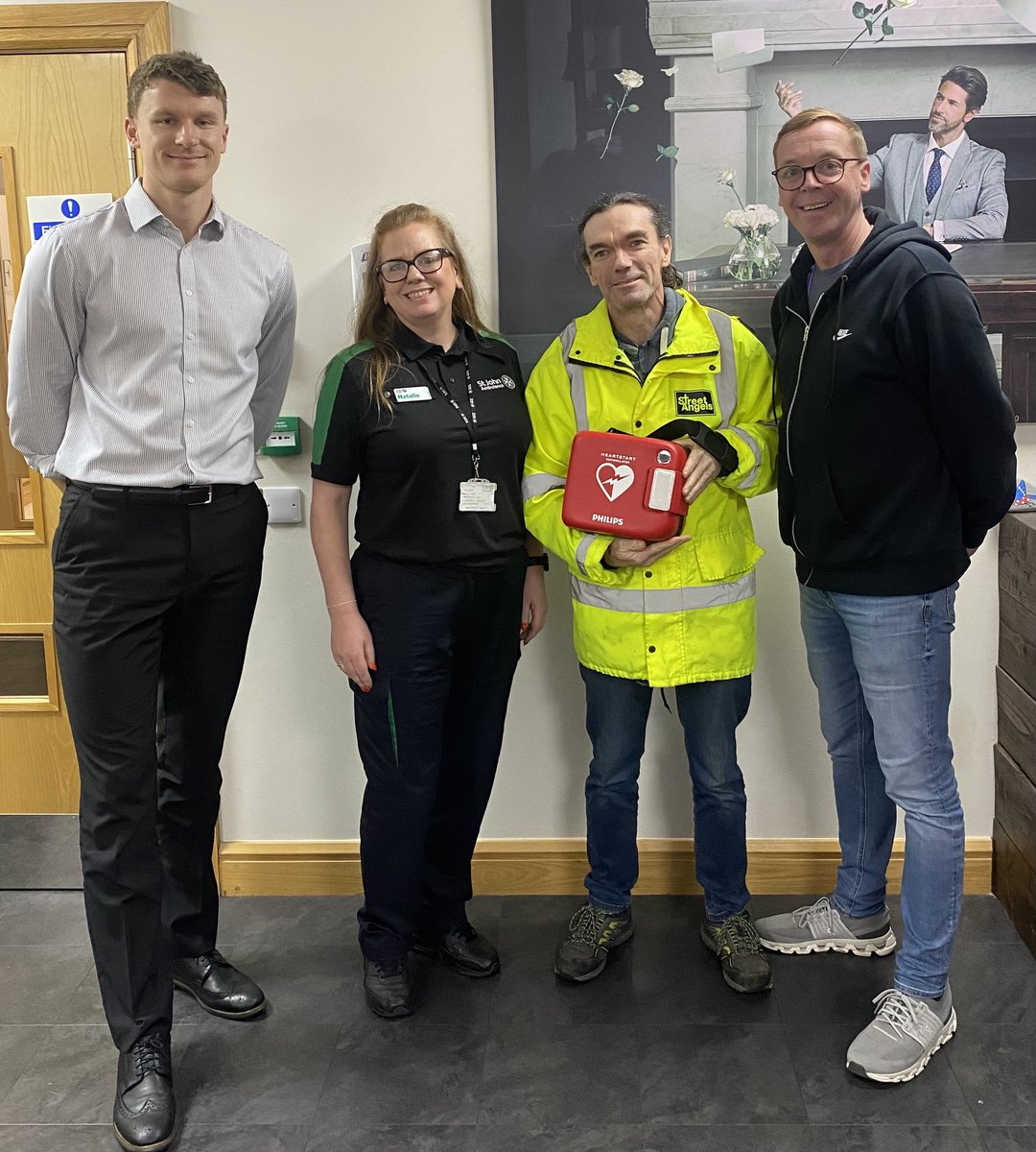 We were extremely proud to donate a defibrillator to the Street Angels.
The Street Angels are volunteers who walk the streets of the Isle of Man to support anyone who may be vulnerable. From time to time